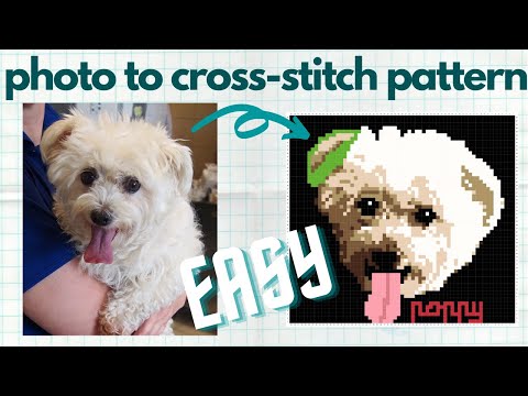 Video: How To Make A Cross Stitch Pattern From Any Photo