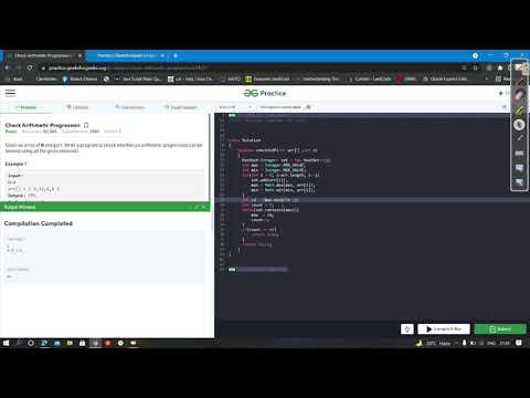 CHECK AP SEQUENCE IN AN ARRAY | GFG | SOMENDRA TIWARI