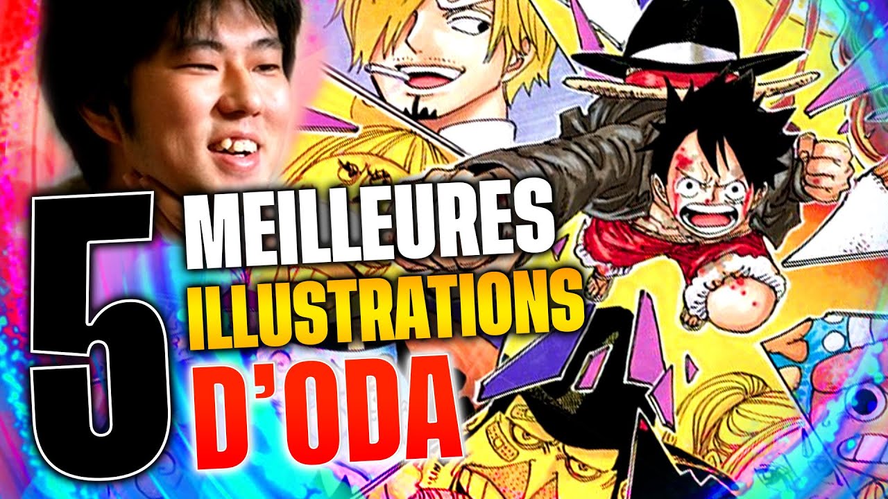5 PLUS BELLES ILLUSTRATIONS D'ODA sur les tomes de ONE PIECE - YouTube