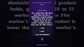 The Firm in Competition — Parts 9-10 | True/False Practice