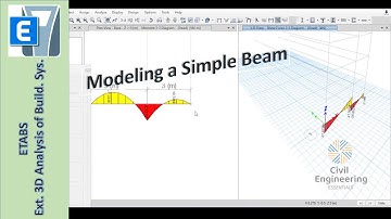 Modeling a Simple Beam - ETABS Building Analysis and Design