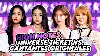 [High Notes] Universe Ticket Vs. Original Singers | Aespa, Blackpink, Wonder Girls, etc.