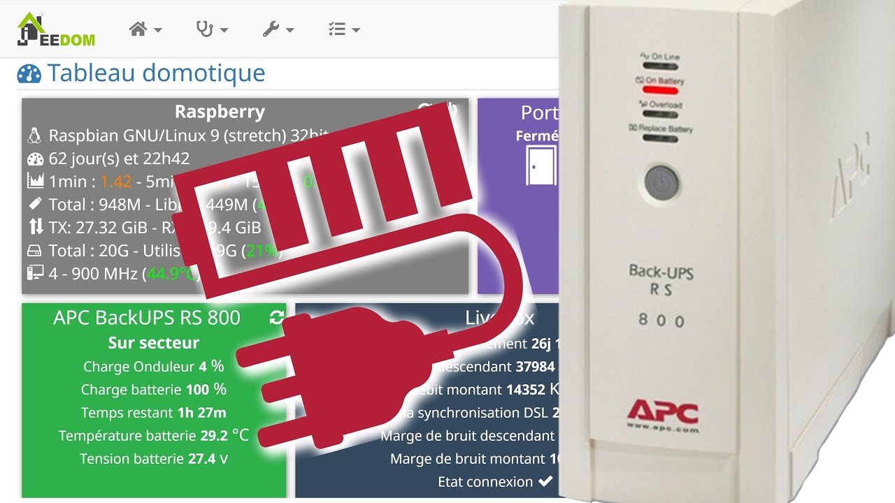 L'onduleur ... en domotique ! 🔌⚡ (UPS - APC - NUT - Jeedom)
