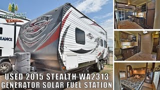 Pre Owned 2015 STEALTH WA2313 Toy Hauler 13ft Garage Generator Solar Motorcycles ATV UTV RV Colorado