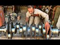 Old School Repair | Experience Machinist Rebuilding Wrecked Crankshaft From Main Journal