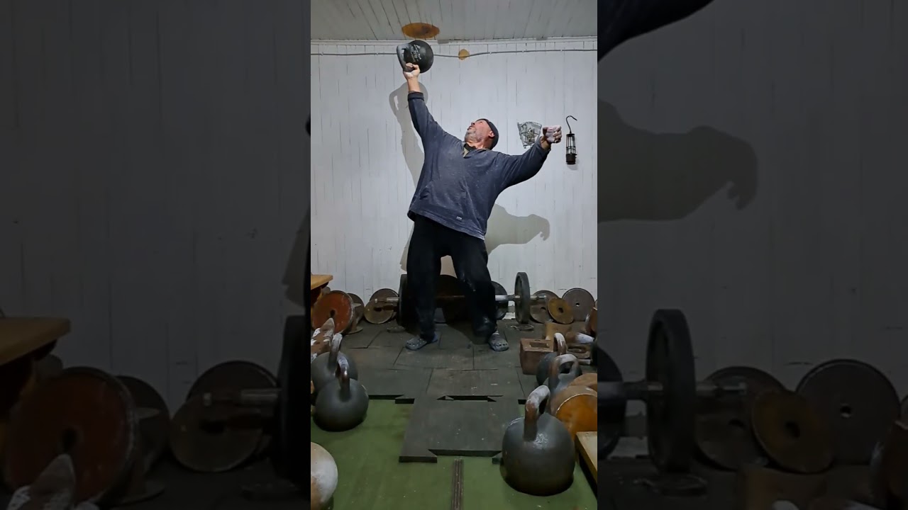 ЖИМ ГИРИ 40 КГ ЗА БОК ДУЖКИ 40 KG KETTLEBELL! SIDELONG PRESS