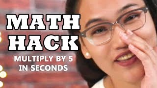 Math Hacks: Multiplying By 5 (Speed Math Technique) feat. About Raf, Mae Layug, and BoogieBoy 36