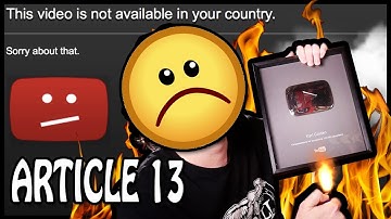 ARTICLE 13 – End Of YouTube & Internet Freedom? MUST WATCH