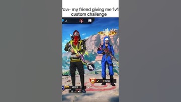 my friend giving me 1 v1 custom challenge me😆 #freefire #explorepage #viralvideos