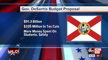 Governor DeSantis announces $91.3 billion budget proposal, $335 million in tax cuts