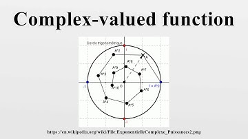Complex-valued function