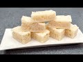 Gluten free coconut rice cake! Chewy and spongy.