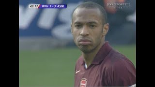 Thierry Henry legendary free kick vs Wigan 2005/06 - \