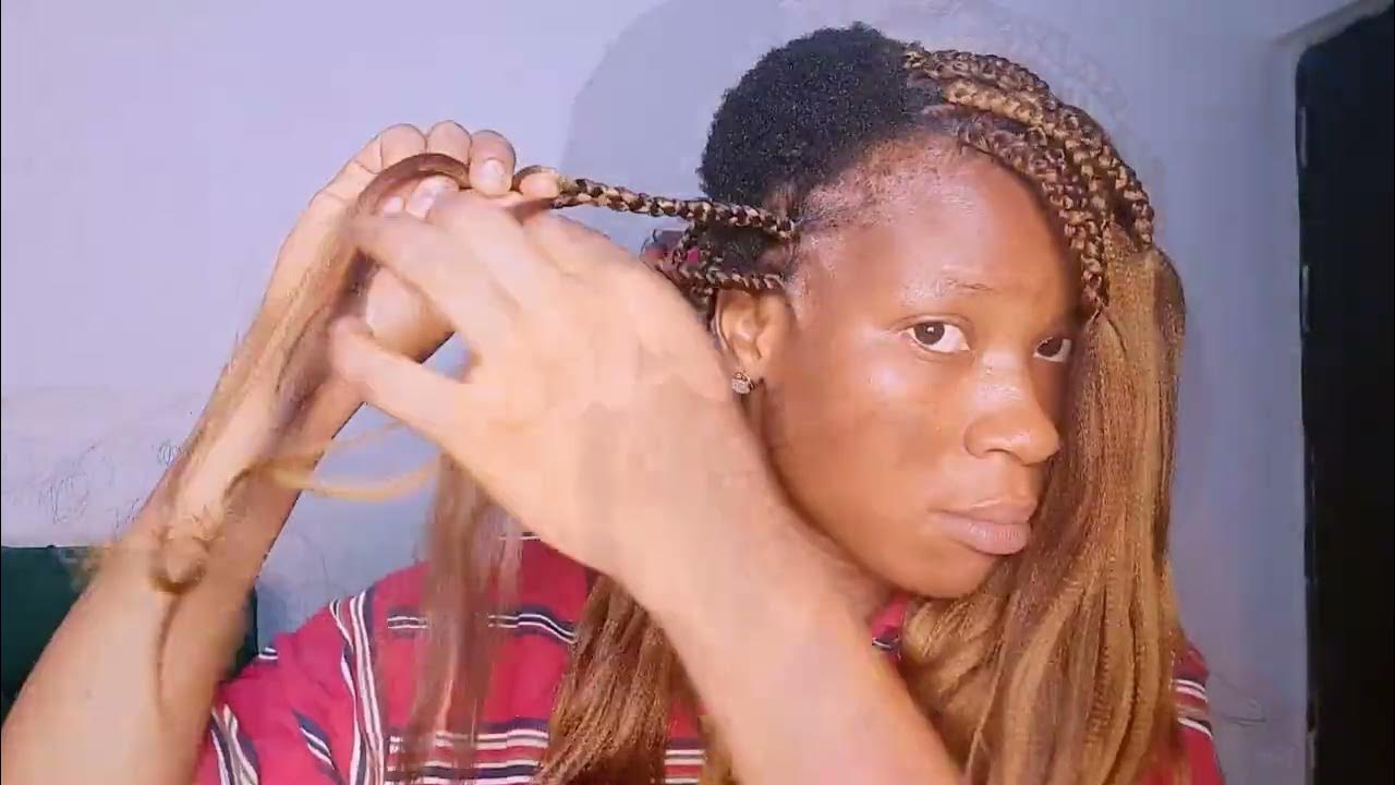  DIY BOX BRAIDS - YouTube