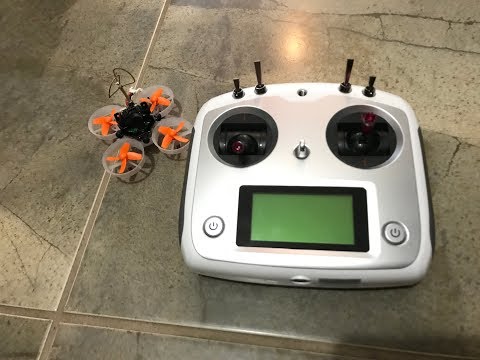 How to connect your Eachine E010S Tiny Woop to your fly-sky FS-i6S radio controller.