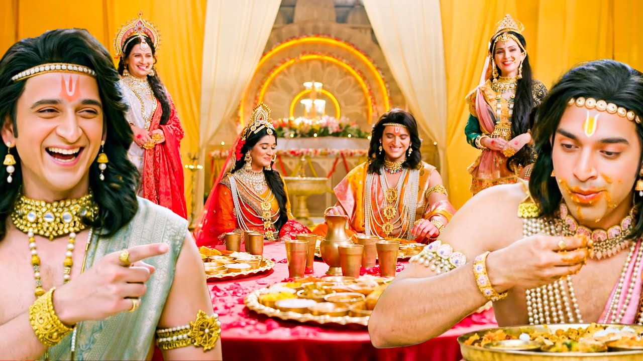 भरत को बेसब्रो की तरह खाना खाते देख श्री हुए हँसी से लौट पोट || Shrimad Ramayan