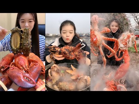 【FOOD CHINESE 】Fishermen Eat Seafood - Super Delicious Fresh Crab Dish of Chinese Girl #3