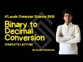 Binary to Decimal Conversion | AS level Computer Science | Sigmoid Education | Urdu - Hindi