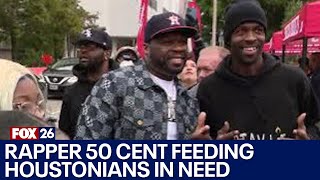 50 Cent turkey giveaway in Houston