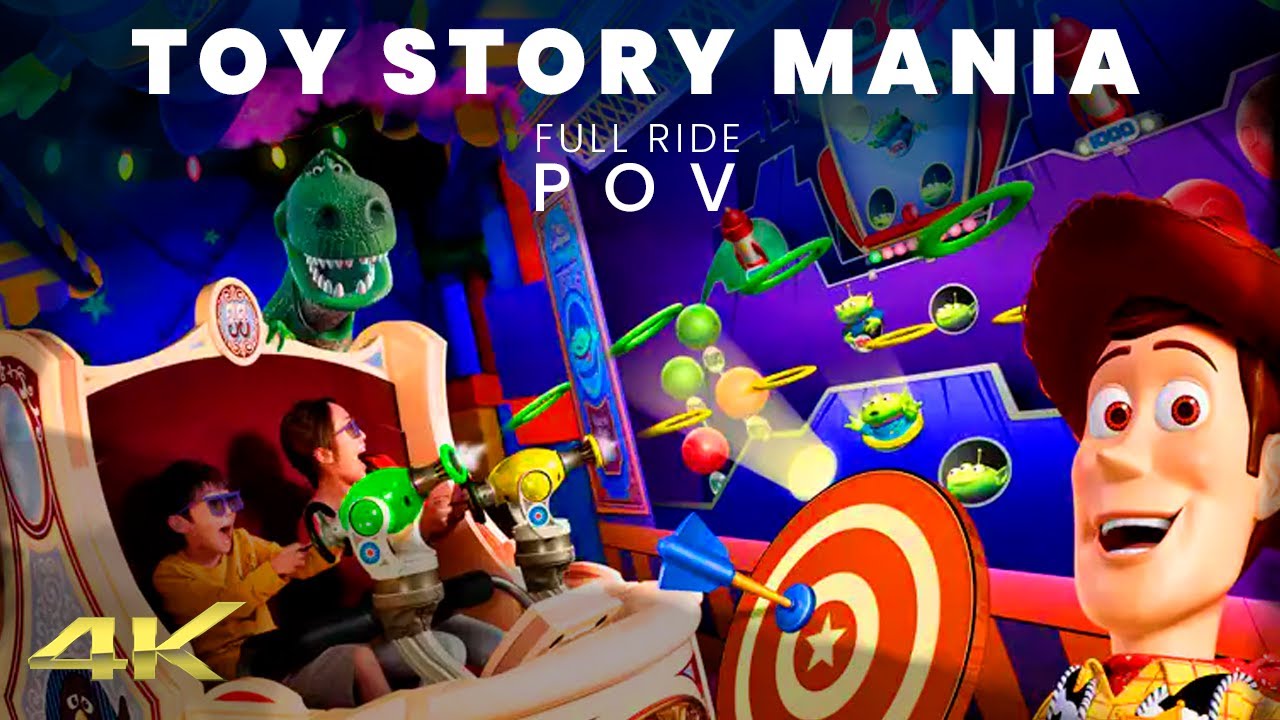 Unraveling the Magic What Is The Toy Story Mania Ride? 4K POV My