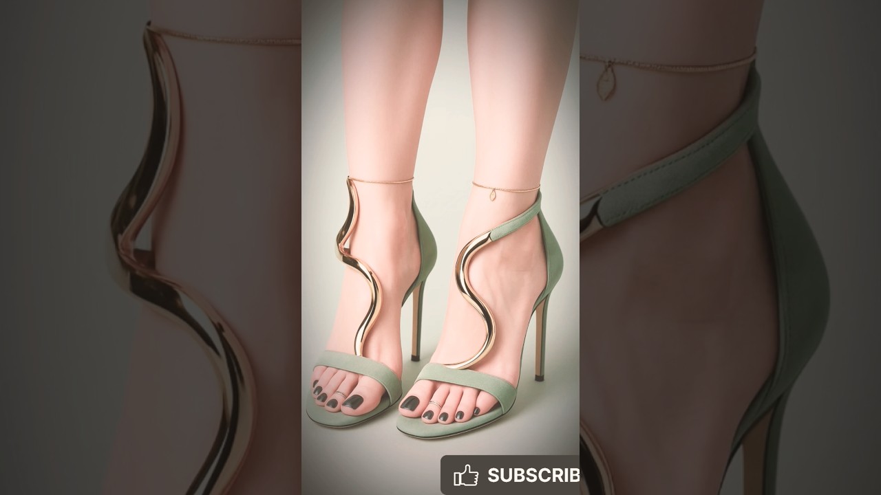 The Most UNIQUE Heels You've Ever Seen! | Sculptural Gold Sandals 