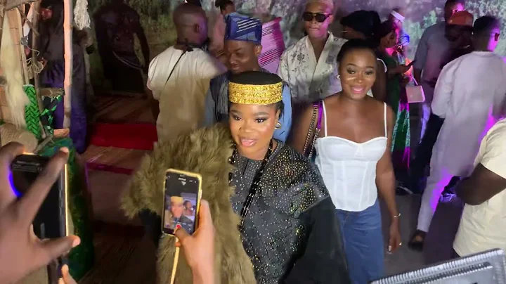 ENIOLA AJAO ENTRANCE AT LABAKE OLODODO MOVIE PREMIERE BY IYABO OJO  QUEEN MOTHER
