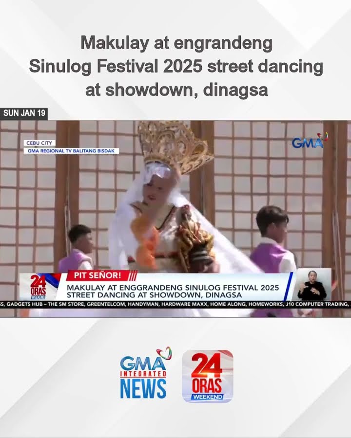 Makulay at engrandeng Sinulog Festival 2025 street dancing at showdown, dinagsa | 24 Oras Weekend
