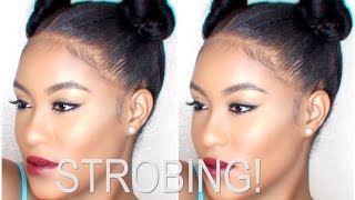 J-lo Glow | My STROBING Tutorial - for oily skin