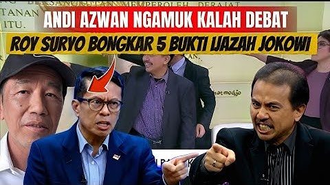 🔴ANDI AZWAN NGAMUK KALAH DEBAT‼️Roy Suryo Buka Bukti yang Bikin Geger di Tengah Debat