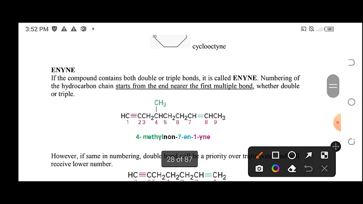Cycloalkyne and Enyne