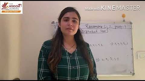 Grade 4/ Reasoning/ Alphabet test/May 16