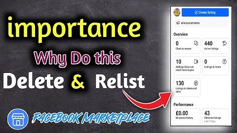 Delete & Relist importance😊