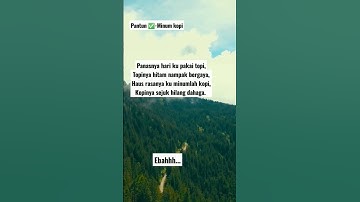 Pantun ✅- Minum kopi ☕ #shorts #pantun