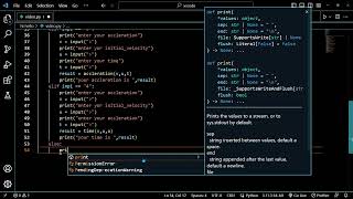 First Equation of Motion Calculator in Python | v = u + at