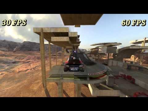 30fps vs 60fps Trackmania 2 Press Forward Test
