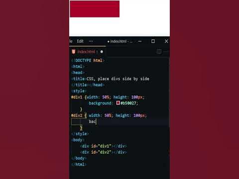 11 CSS place two divs side by side - YouTube