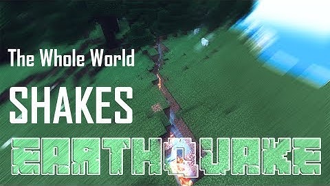 How to MAKE EARTH QUAKES with command blocks in Minecraft PE