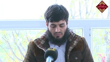 القارئ رعد محمد الكردي وبطلب من الحضور تلا قارئنا آيات  من أواخر سورة إبراهيم