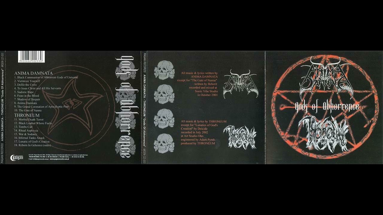 Watch SPLIT - Anima Damnata / Throneum - Gods of Abhorrence on YouTube Watch SPLIT - Anima Damnata / Throneum - Gods of Abhorrence on YouTube