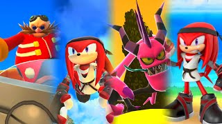 KNUCKLES KARATEKA VS ALL BOSSES, EGGMAN E ZAZZ!!! Sonic Dash (Gameplay | Android) screenshot 3