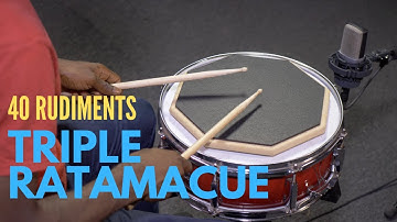 How to Play Triple Ratamacue - Drum Rudiment Lesson
