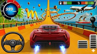 🚀 HYPER TECH: 999 KM/H RED BEAST vs JET PLANE! 😱 4K ULTRA: GT Car Stunt Master screenshot 1