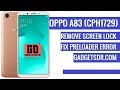 Oppo A83 (CPH1729) Pattern & FRP Lock Remove By Miracle Box | Fix Oppo Preloader Problem