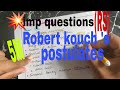 kouch 's contributions and his postulates | microbiology imp question (RS)
