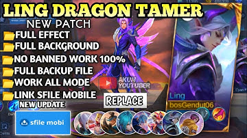 Script Skin Ling Dragon Tamer - Night Shade No Password || Full Effect || Patch Terbaru