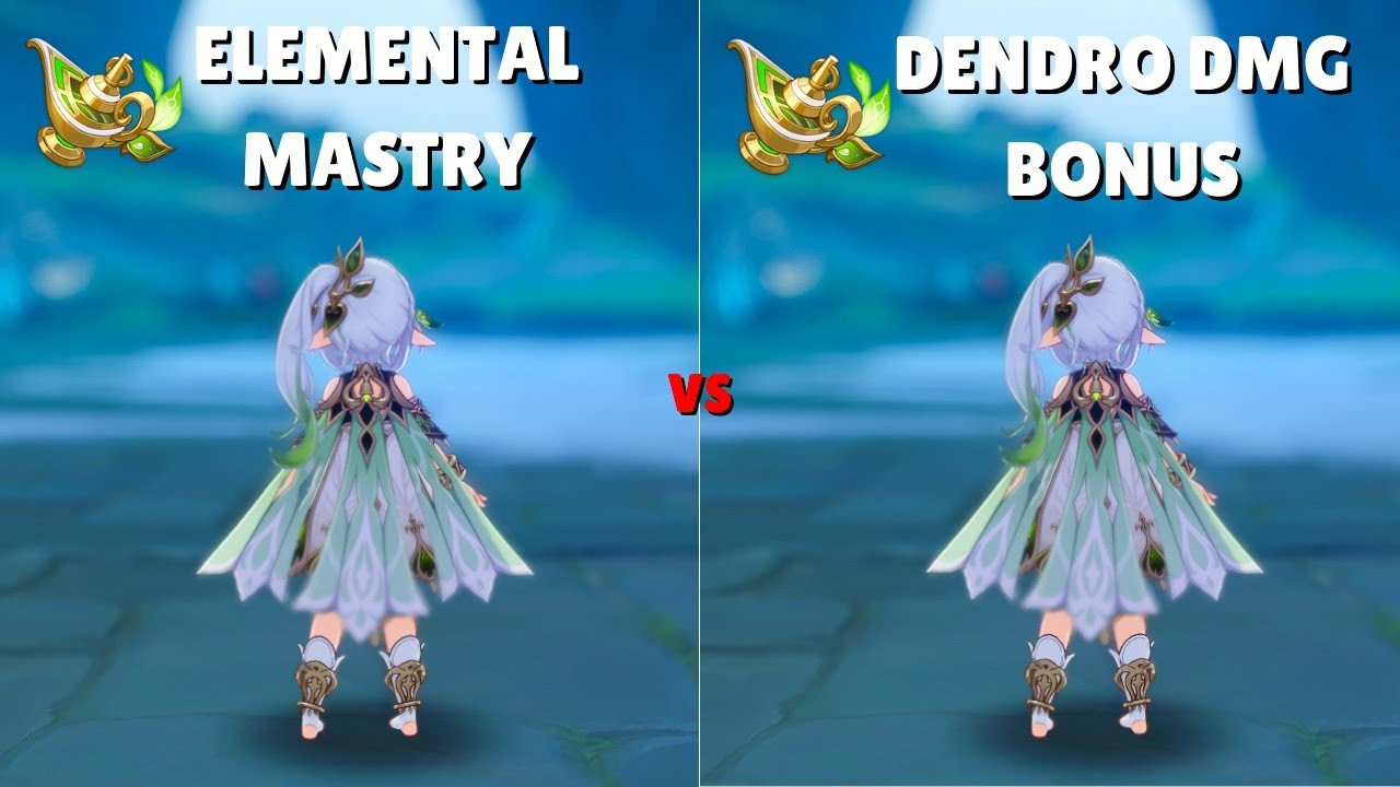 Em Vs Dendro Goblet? Best build for C0 Nahida [Genshin Impact]