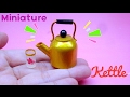DIY Miniature kettle water with cup / Hướng dẫn làm ấm trà và ly nước cho búp bê / Ami DIY