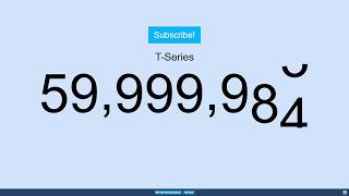 T-Series Reaching 60 Million Subscribers