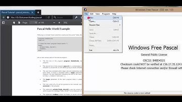 Pascal - Simple program example
