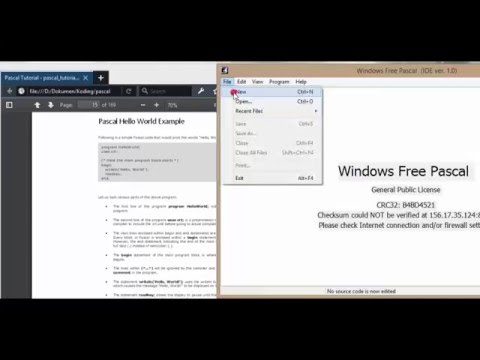 Pascal - Simple program example